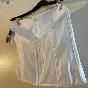 Ladies white corset